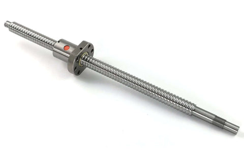 Premium 25mm Ball Screw SFU2505 NUW Kit With 600mm Length And 5mm Lead, Includes Ball Screw Nut And End Machining