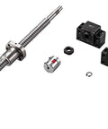 SFU1605 RM1605 Ball Screw Assembly with 16mm diameter, 700mm length, metal deflector, and BK BF12 end supports.