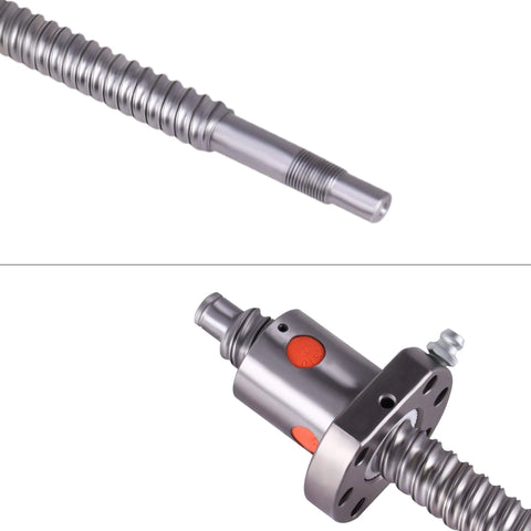 ✝️ Ball Screw CNC Parts SFU1610 Screw＋NUT, 1pcs Ball Screw + 1pcs Nut，Diameter 16mm Lead 10mm Length 1200mm, CNC axis motion setup