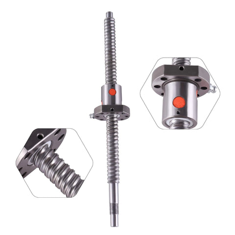 ✝️ Ball Screw CNC Parts SFU1610 Screw＋NUT, 1pcs Ball Screw + 1pcs Nut, shown at multiple angles for CNC axis motion use.