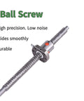 ✝️ Ball Screw CNC Parts SFU1610 Screw＋NUT, 1pcs Ball Screw + 1pcs Nut, Diameter 16mm Lead 10mm Length 1200mm shown with smooth design