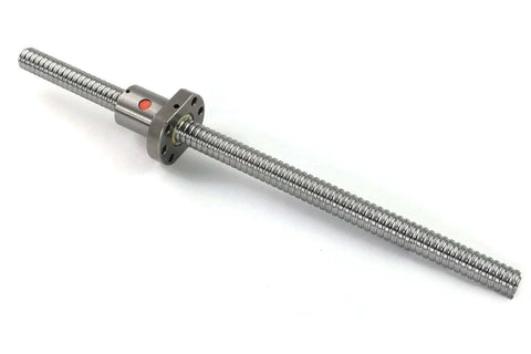 Ball Screw CNC Parts SFU1204 NUT, 1pcs Ball Screw, No End Machining, Diameter 12mm Lead 4mm Length 400mm, shown side view