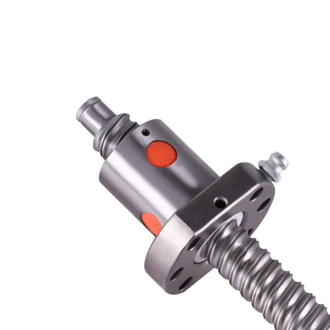 Close-up of Ball Screw CNC Parts SFU1610 Screw＋NUT, 1pcs Ball Screw + 1pcs Nut, Diameter 16mm Lead 10mm for CNC Machine DIY.