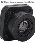 Ball Screw End Support Bearing Block Carbon Steel 12mm Inner Diameter For SFU1604 SFU1605 SFU1610, close-up view