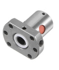 ✝️ Ball Screw Nut SFU1204 (12mm Dia, 4mm Pitch) Ball Screw Single Nut for CNC axis anti-backlash setup, metal component close-up