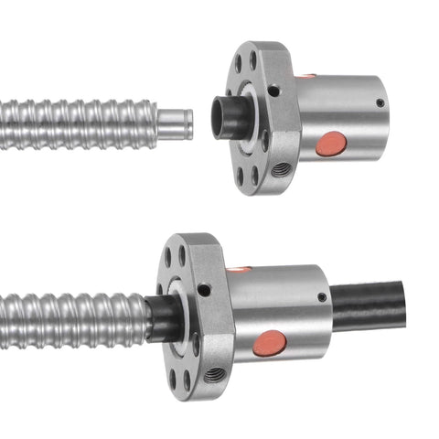 ✝️ Ball Screw Nut SFU1204 (12mm Dia, 4mm Pitch) Ball Screw Single Nut for 1204 Housing CNC Machine Parts shown assembled.