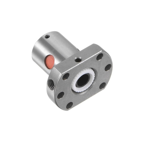 Ball Screw Nut SFU1204 (12mm Dia, 4mm Pitch) Ball Screw Single Nut for 1204 Housing CNC Machine Parts, shown from side angle.