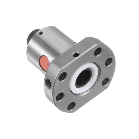 Ball screw nut sfu1605 (16mm dia, 5mm pitch) ball screw single nut for 1605 housing CNC machine parts, metal hardware close-up view