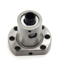 Ball screw nut tbi sfu1204 (diameter 12mm pitch 4mm) for cnc machine parts, top view showing material and design for smooth motion.