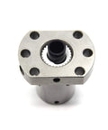 Ball screw nut tbi sfu1204 (diameter 12mm pitch 4mm) for cnc machine, top view showing precision design and clean finish for smooth installs.