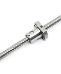Ball Screw SFU1204（Diameter 12mm Pitch 4mm） Length 300mm with Metal Nut for CNC Machine Parts in silver metal