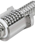 Close-up of Ball Screw CNC Parts SFU1204 NUT, 1pcs Ball Screw + 1pcs Nut, showcasing GCr15 steel and smooth linear travel