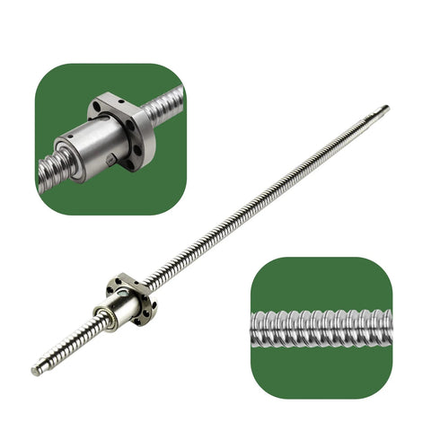 Ball Screw CNC Parts SFU1605 Screw＋NUT, 1pcs Ball Screw + 1pcs Nut, Diameter 16mm Lead 5mm Length 300mm, CNC Machine Use