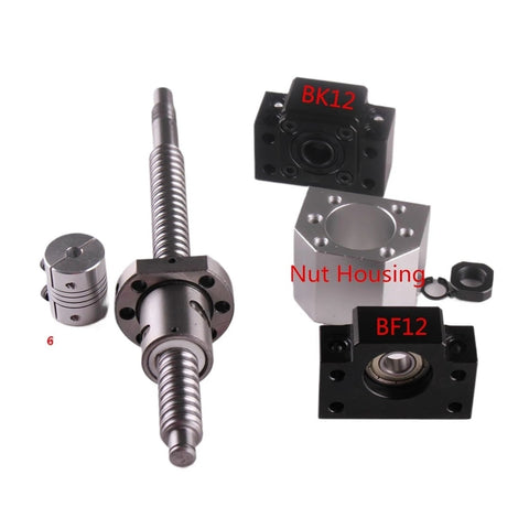 Ball Screws SFU1605 Set SFU1605 Rolled Ball Screw C7 End Machined + Ballnut + Nut Housing BK/BF12 End Support components