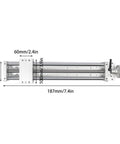 XYZ Axis Ball Screw Sliding Table 200mm Cross Slide SFU1605 Manual Sliding Table CNC Slide Strokes 200mm, side view, aluminum