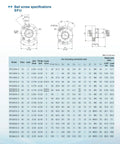 Technical specifications and diagram for 16mm Anti Backlash Ball Screw Kit SFU1605 RM1605 for CNC machines with 400mm length and 5mm pitch.