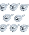 1 Inch Ball Transfer Bearings M8 Stud Mounted Carbon Steel Roller Ball Units for Conveyors Tables Casters Set of 4