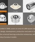 Various types of ball transfer bearings, including models CY-A, NL-25B, KSH, CY-38A, SP, NJ, showcasing universal applications.