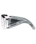 Side view of Ballistic Safety Glasses For Range Shooting Prescription Glasses Compatible Wraparound Frame ANSI Z87 1.