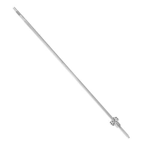 Rolled Ballscrew With Anti Backlash Ballnut SFU1204 700mm Long Travel linear motion component, full view.