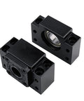 Ballscrew Standard End Supports Bearing Blocks, 1Pcs BK12 + BF12 for SFU RM 1604 1605 CNC machine parts, front view