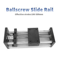 Linear Guide Coupling Sliding Table Ballscrew SFU1204 100-500MM Stroke Double Optical Axis CNC 3D Printer XY(Screw Rod-1204-400mm)