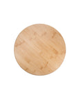 Top view of Bamboo Lazy Susan Turntable 13 Inch for Pantry Cabinets and Dining Tables Sturdy Eco Friendly Organizer with 360 Degree Rotation