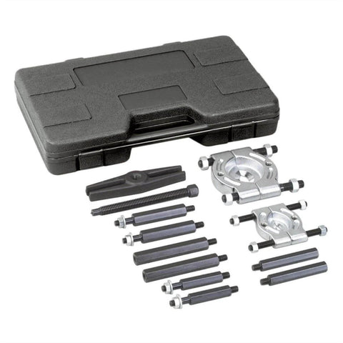 5 Ton Bar Puller Set, 13 Piece Beefy Separator Kit With Bearing Splitters 2 Inch And 3 Inch, Hex Push Puller Legs shown with case