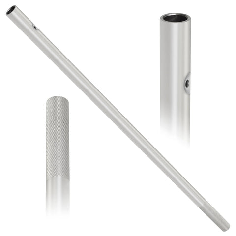 Bar-X 65033 33 1/2 Inch Handle For Bar-X Ratchets And Breaker Bars with heavy-duty drop forged steel, satin chrome finish, knurled grip, close-up view.