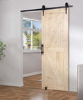 Sliding Barn Door 30 Inch Wide By 84 Inch High With Included Hardware Kit And Handle For Interior Rooms And Storage Closets Waterproof