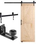 Sliding Barn Door 30 Inch Wide By 84 Inch High With Included Hardware Kit And Handle For Interior Rooms And Storage Closets