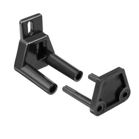 Two Pack Barn Sliding Door Floor Guide POM Plastic Adjustable Wall Mount Black Finish For Wooden Doors With Bottom Groove Includes Mounting Screws Durable Construction For Long Lasting Smooth Operation Fits Popular Barn Styles And Tracks