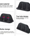 Set Of 2 Heavy Duty Sliding Barn Door Floor Guides With Bearing Design Stainless Steel Hardware 360 Degree Wheel Bearings