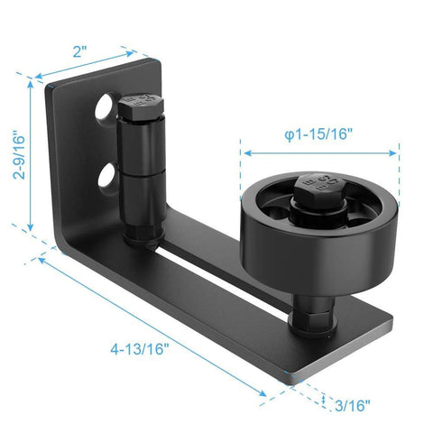 Two Pack Barn Door Floor Guide Set With Eight Setup Options For Bottom Flush Installations Wall Mounted Sliding Door Guide