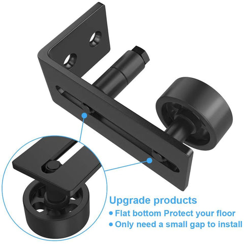Two Pack Barn Door Floor Guide Set With Eight Setup Options For Bottom Flush Installations Wall Mounted Sliding Door Guide