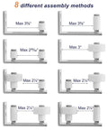 Sliding Barn Door Floor Guide With Bottom Adjustable Roller 8 Setup Options for DIYers showing 8 different assembly methods