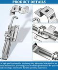Secure, heavy duty barn door latch with cam style lock prevents unintended movement and forced entry, versatile 7 inch design