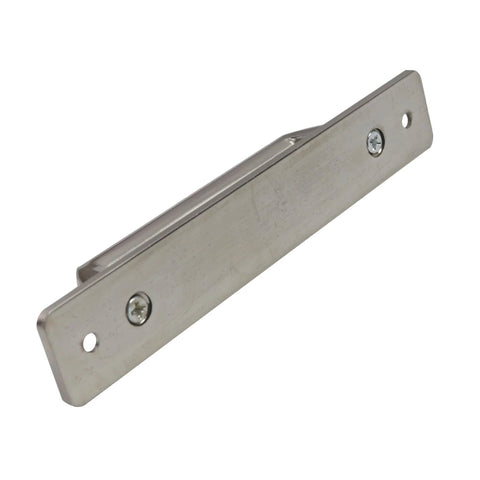 Sliding Barn Door Handle Set 5 Inch Center Hole Aluminum Alloy With Mounting Plate 6 Inch Door Pull Handle side view