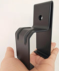 Box Rail Hanger Bracket Heavy Duty Barn Door Hardware 4 Pack Black Bolts Included For Mounting Rail On Barn Doors With 100 Kg Load