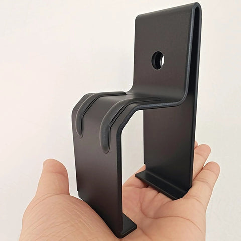 Box Rail Hanger Bracket Heavy Duty Barn Door Hardware 4 Pack Black Bolts Included For Mounting Rail On Barn Doors With 100 Kg Load