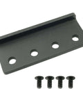 Barn Door Track Connector Plate For Sliding Barn Door Hardware Adaptor And Flat Rail Connector L Shaped Rail Adaptor In Black