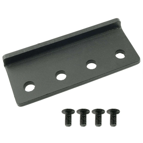 Barn Door Track Connector Plate For Sliding Barn Door Hardware Adaptor And Flat Rail Connector L Shaped Rail Adaptor In Black