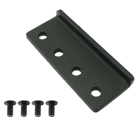 Barn Door Track Connector Plate For Sliding Barn Door Hardware Adaptor And Flat Rail Connector L Shaped Rail Adaptor In Black