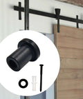 5 Pack 1.18 Inch Barn Door Wall Spacers With Lag Bolts And Wall Anchors For Flat Track Sliding Barn Door Hardware installed