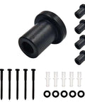 5 Pack 1.18 Inch Barn Door Wall Spacers With Lag Bolts And Wall Anchors For Flat Track Sliding Barn Door Hardware Carbon Steel Construction