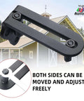Barn Sliding Door Floor Fixed Rails With Adjustable Stay Roller And Double Wheel Clamping, Flush Flat Bottom Design, Alloy Steel