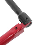 Close-up view of Do It All Basin Wrench And Socket Spanner Set 8 To 13 Millimeter Plumbing Tool Kit, showing grip and head end.
