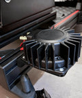 Close-up of Bass Shaker Mount For BST-1 Fits 100x100 Bass Vibrator with reinforced design installed for reduced vibration noise