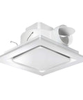 Ultra Quiet 110 CFM Bathroom Exhaust Fan With 10 Inch Panel No Light 8x8 Mount 4 Inch Duct For Bathroom Garage Or Home Eliminates Moisture Odors And Steam