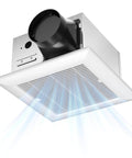 Quiet 110 CFM Bathroom Exhaust Fan With 1.0 Sones For Low Noise Bathroom Ventilation Ceiling Mounted No Attic Access Needed Easy Install 4 Inch Duct ETL And FCC Certified Amico
